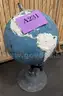 **** VINTAGE 1959 AMERICAN PRINTING HOUSE FOR THE BLIND FLOOR PEDESTAL GLOBE **** (I)