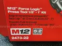 Milwaukee M12 Force Logic Press Tool 1/2&#x22; to 1&#x22; Kit 2473-22