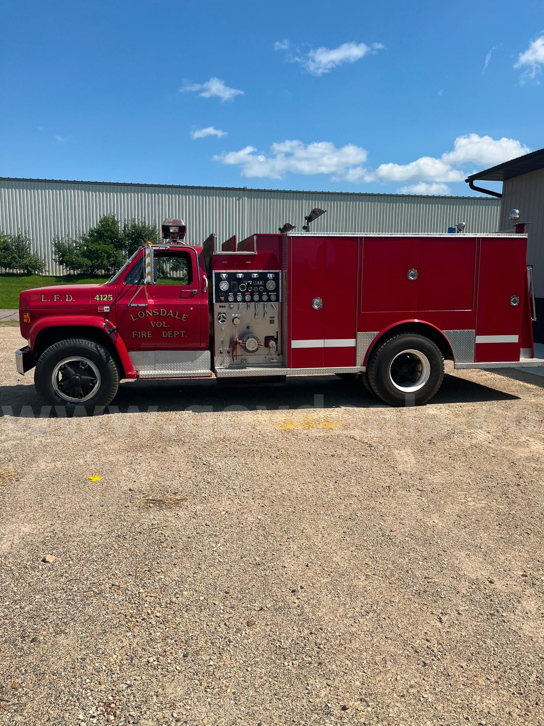 1984 GMC C7000 Pumper Fire Truck | GovDeals