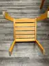 Solid wood, slat seat and slat back wooden chairs (17)