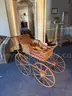Antique Wicker Carriage Baby Stroller