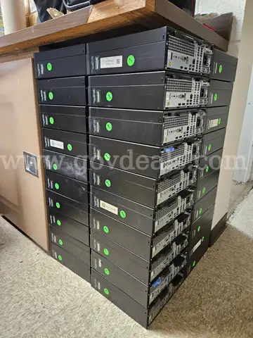 Various computers, laptops, tablets, servers, monitors and other various items