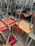Lot #596; 70 student desk, 17- 4 Drawer File Cabinets,Several Plexiglass Dividers, Electric Keyboards