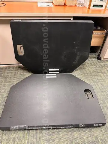Lot #593; Standing desk converters (2 total)