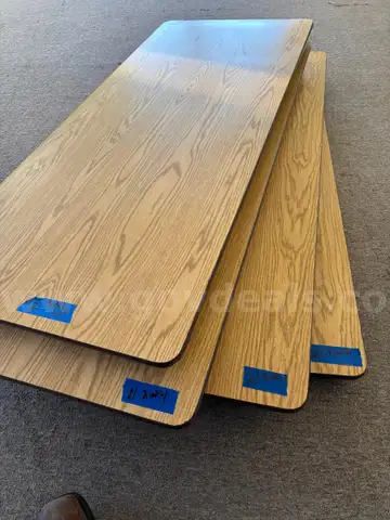 Folding Tables Qty 4 Metal and Wood