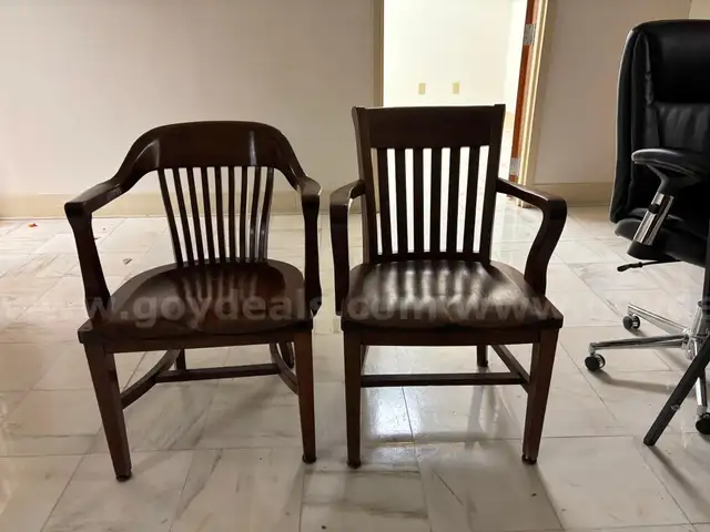 Wooden Chairs  Qty 2