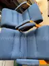 LOVE SEAT AND 4 OFFICE CHAIRS
