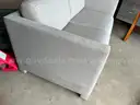 LOVE SEAT AND 4 OFFICE CHAIRS