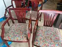 ROUND WOOD TABLE AND 4 CHAIRS