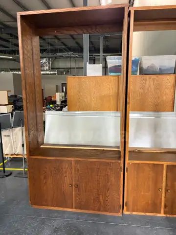 Wooden Cabinets and Shelf