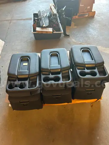 Three new Chevy Tahoe front bench seat consoles