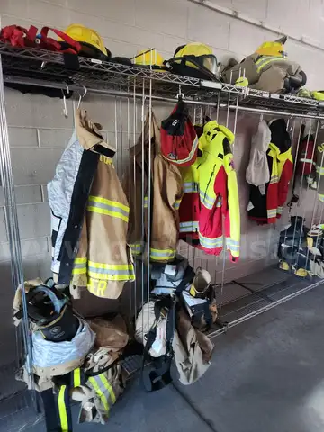 Wire Firefighting Turnout Racks