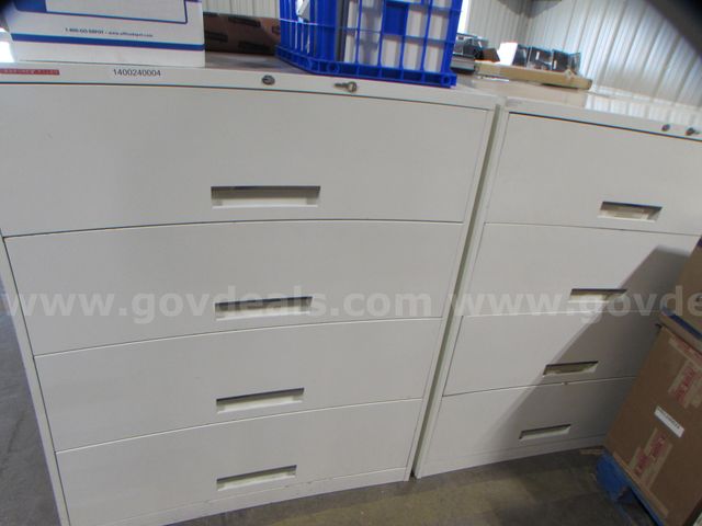 2 4 Drawer Lateral File Cabinets Govdeals 5227