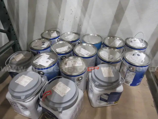 Assortment of Paint Cans