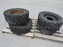 8-Skid Steer Tires w/Rims