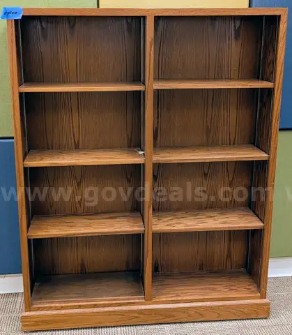 2 Wood Bookcases