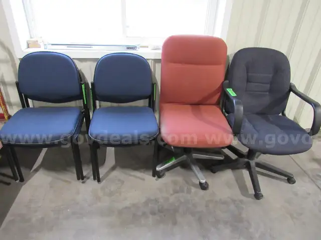 4-Assorted Office Chairs