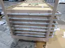 7 Folding Tables on Rack (K)