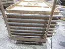 7 Folding Tables on Rack (K)