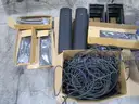 2 Speakers, 4 Speaker Grilles, &#x26; Wire (B)