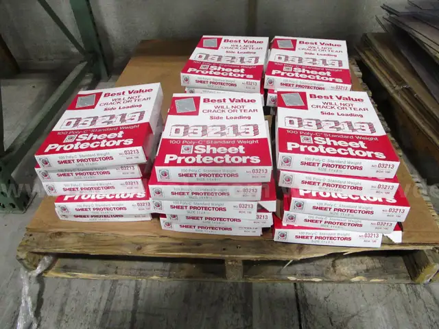 25 Boxes of Sheet Protectors (B)
