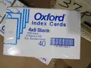 Blue &#x26; White Index Cards (L)