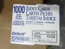 Blue &#x26; White Index Cards (L)