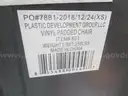 8 Black Folding Chairs (E)