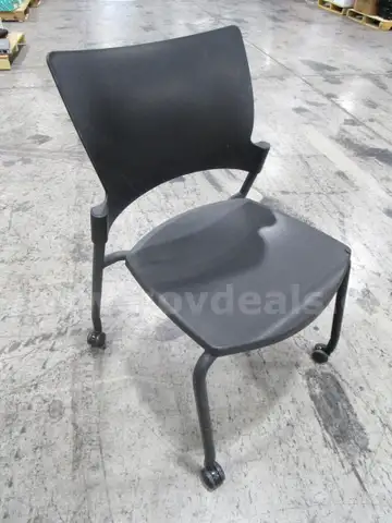 Black Chair on Wheels (H)