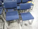 35 Blue Stackable Chairs (B)