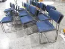 35 Blue Stackable Chairs (B)