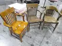 3 Wooden Chairs (C)