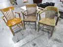 3 Wooden Chairs (C)