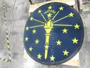 Round Indiana Floor Mat (H)