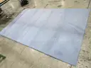 Blue Area Rug with Pad (I)