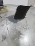 4 Black Stackable Chairs (A)
