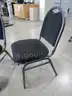 2 Black Stacking Chairs (I)
