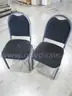2 Black Stacking Chairs (I)