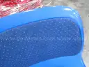 9 Blue Stackable Chairs (C)