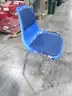 9 Blue Stackable Chairs (C)