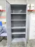 Gray 2 Door Cabinet (C)