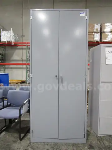 Gray 2 Door Cabinet (C)