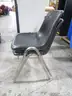 2 Black Stacking Chairs (C)