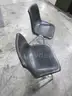 2 Black Stacking Chairs (C)