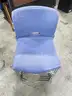 3 Blue Stackable Chairs (C)