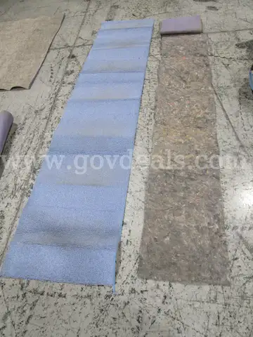 Blue Runner Rug with Pad (B)