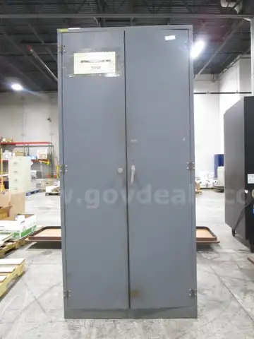 2 Door Gray Storage Cabinet (G)