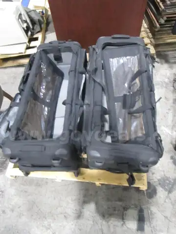 2 Black Bags on Wheels (C)
