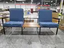 Two Attached Chairs with Table (B)