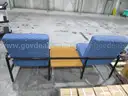 Two Attached Chairs with Table (B)
